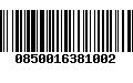 Código de Barras 0850016381002