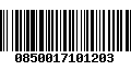 Código de Barras 0850017101203