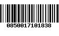 Código de Barras 0850017101838