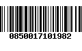 Código de Barras 0850017101982