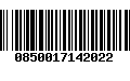 Código de Barras 0850017142022