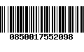 Código de Barras 0850017552098