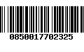 Código de Barras 0850017702325