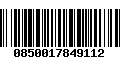 Código de Barras 0850017849112