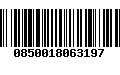 Código de Barras 0850018063197