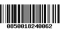 Código de Barras 0850018240062