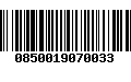 Código de Barras 0850019070033