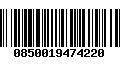 Código de Barras 0850019474220