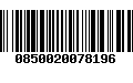 Código de Barras 0850020078196