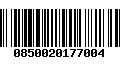 Código de Barras 0850020177004