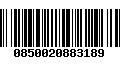 Código de Barras 0850020883189