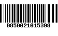 Código de Barras 0850021015398