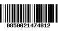 Código de Barras 0850021474812