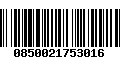 Código de Barras 0850021753016
