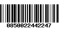Código de Barras 0850022442247