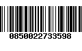 Código de Barras 0850022733598
