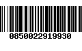 Código de Barras 0850022919930