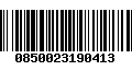 Código de Barras 0850023190413