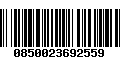 Código de Barras 0850023692559