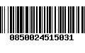 Código de Barras 0850024515031