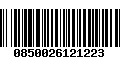 Código de Barras 0850026121223