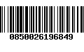 Código de Barras 0850026196849