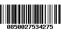 Código de Barras 0850027534275