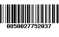 Código de Barras 0850027752037