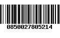 Código de Barras 0850027805214