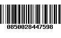 Código de Barras 0850028447598