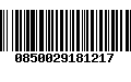 Código de Barras 0850029181217