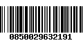 Código de Barras 0850029632191