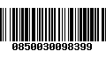 Código de Barras 0850030098399