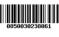 Código de Barras 0850030238061