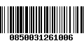 Código de Barras 0850031261006