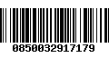 Código de Barras 0850032917179