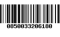 Código de Barras 0850033206180