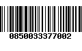 Código de Barras 0850033377002