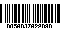 Código de Barras 0850037022090