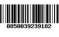 Código de Barras 0850039239182