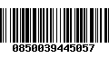 Código de Barras 0850039445057