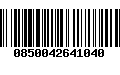 Código de Barras 0850042641040