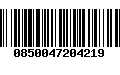Código de Barras 0850047204219