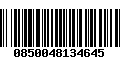 Código de Barras 0850048134645