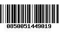 Código de Barras 0850051449019