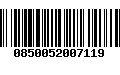 Código de Barras 0850052007119