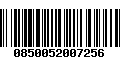 Código de Barras 0850052007256