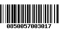 Código de Barras 0850057003017