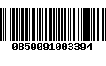 Código de Barras 0850091003394