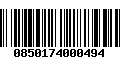 Código de Barras 0850174000494